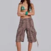 Pantalones cortos «Cadet» a cuadros marrones