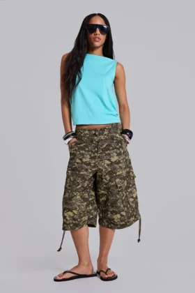 Pantalones cortos «Cadet» con estampado de camuflaje digital