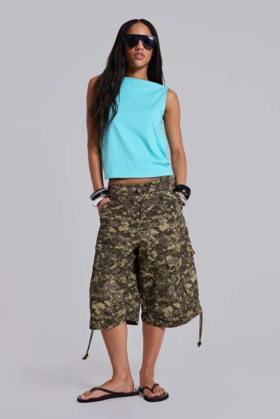 Pantalones cortos «Cadet» con estampado de camuflaje digital