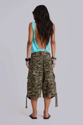 Pantalones cortos «Cadet» con estampado de camuflaje digital
