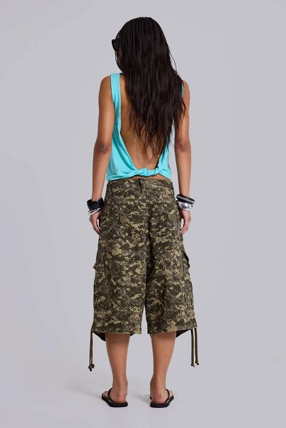 Pantalones cortos «Cadet» con estampado de camuflaje digital
