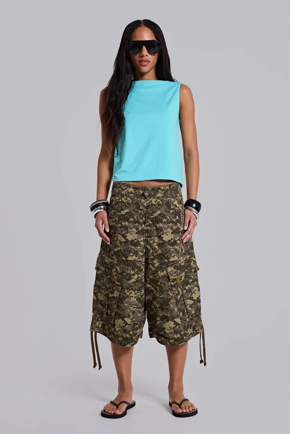 Pantalones cortos «Cadet» con estampado de camuflaje digital