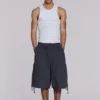 Pantalones cortos cargo «Vintage Grey Parachute»