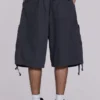 Pantalones cortos cargo «Vintage Grey Parachute»