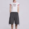 Pantalones cortos cargo «Vintage Grey Parachute»