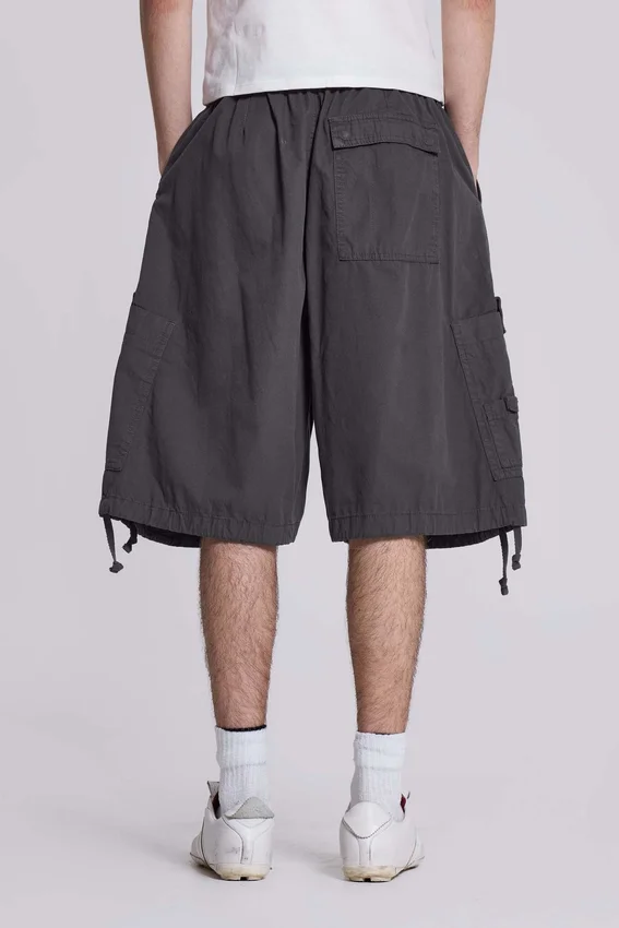Pantalones cortos cargo «Vintage Grey Parachute»