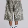 Pantalones cortos Colossus con estampado de camuflaje Woodland
