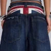 Pantalones cortos «Colossus» índigo con Union Jack