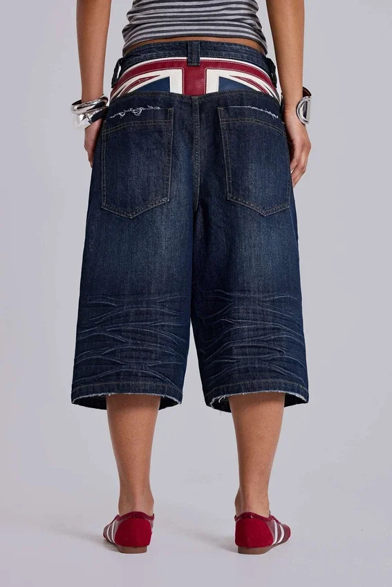 Pantalones cortos «Colossus» índigo con Union Jack