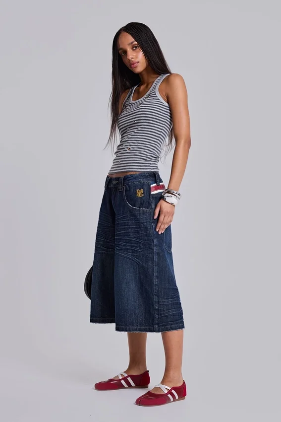 Pantalones cortos «Colossus» índigo con Union Jack