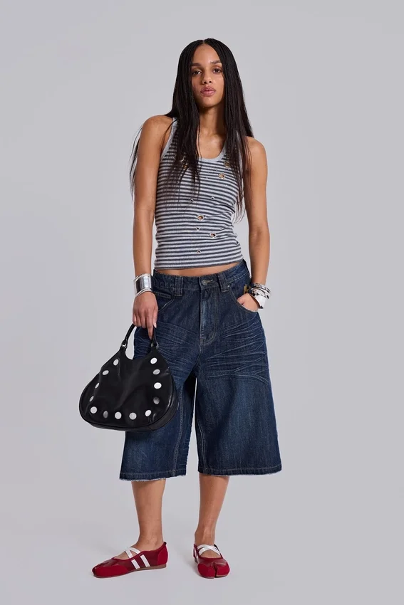 Pantalones cortos «Colossus» índigo con Union Jack