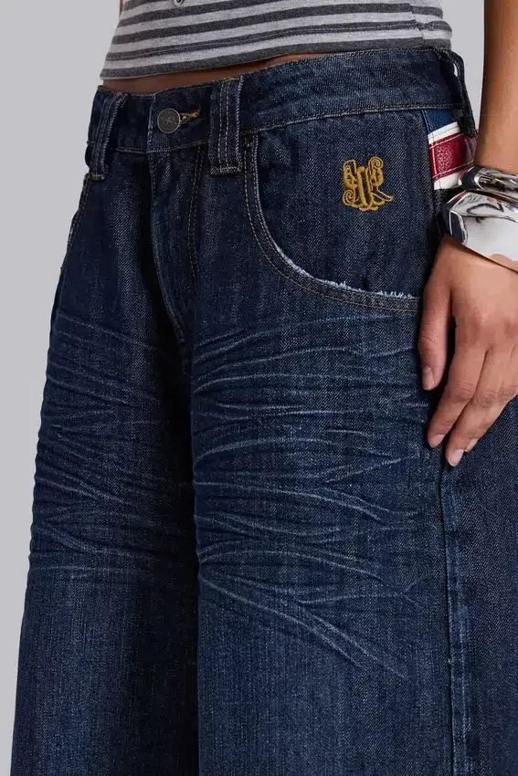Pantalones cortos «Colossus» índigo con Union Jack