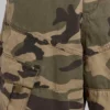 Pantalones cortos de cadete con estampado de camuflaje desgastado