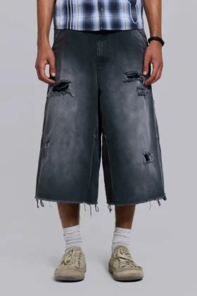 Pantalones cortos de carpintero desgastados «Skate»