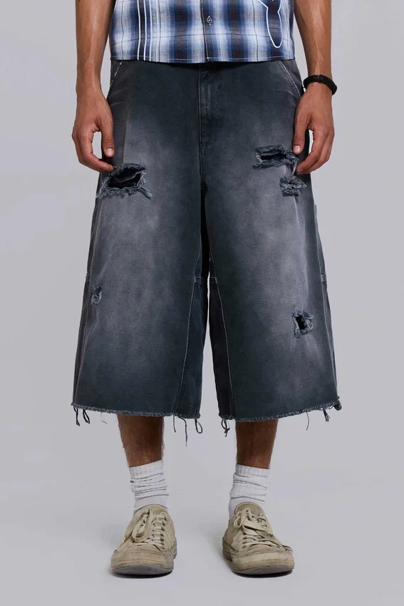 Pantalones cortos de carpintero desgastados «Skate»