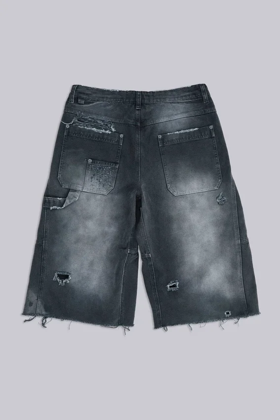 Pantalones cortos de carpintero desgastados «Skate»