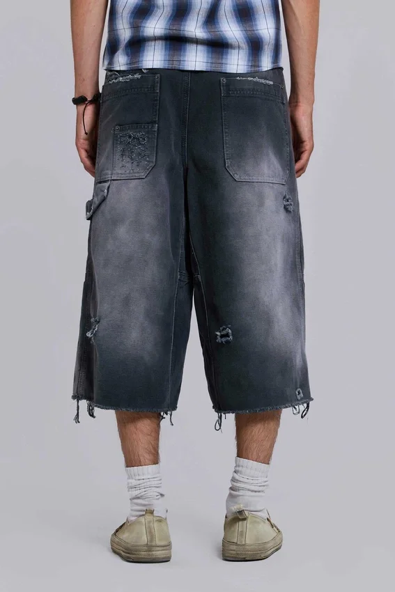 Pantalones cortos de carpintero desgastados «Skate»
