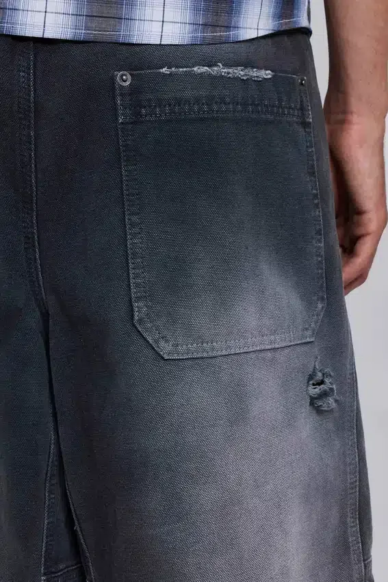 Pantalones cortos de carpintero desgastados «Skate»