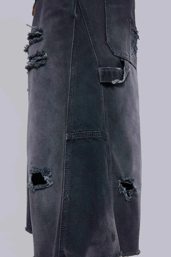 Pantalones cortos de carpintero desgastados «Skate»