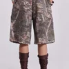 Pantalones cortos de chándal Monster Joggers con estampado de camuflaje Woodland
