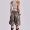 Pantalones cortos de chándal Monster Joggers con estampado de camuflaje Woodland