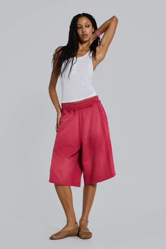 Pantalones cortos de chándal «Monster Joggers» con rayas deportivas rojas