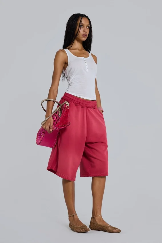 Pantalones cortos de chándal «Monster Joggers» con rayas deportivas rojas