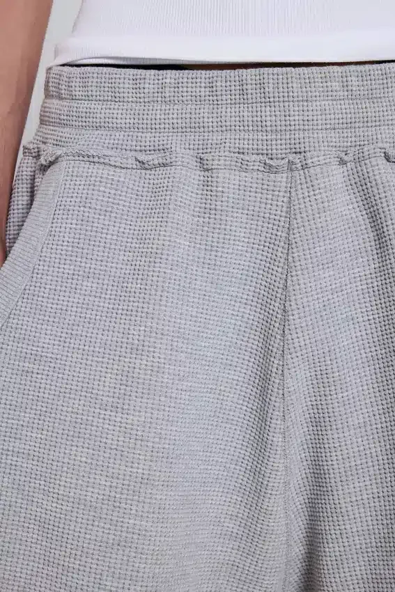 Pantalones cortos de chándal «Waffle Monster Joggers» en gris jaspeado