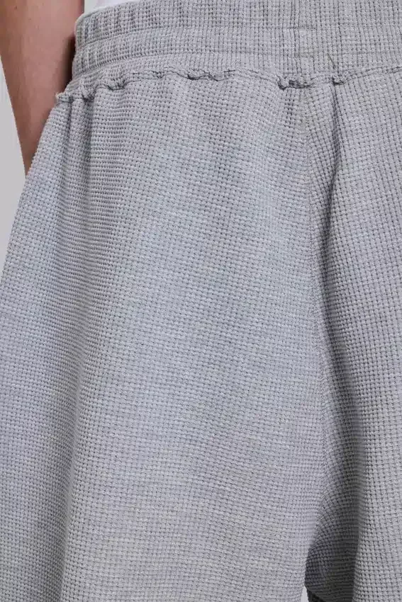 Pantalones cortos de chándal «Waffle Monster Joggers» en gris jaspeado