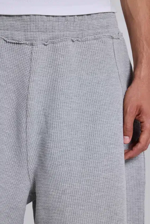 Pantalones cortos de chándal «Waffle Monster Joggers» en gris jaspeado