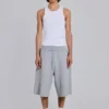 Pantalones cortos de chándal «Waffle Monster Joggers» en gris jaspeado