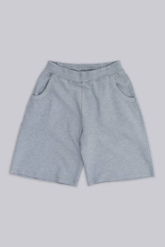 Pantalones cortos de chándal «Waffle Monster Joggers» en gris jaspeado