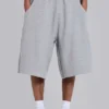Pantalones cortos de chándal «Waffle Monster Joggers» en gris jaspeado