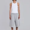 Pantalones cortos de chándal «Waffle Monster Joggers» en gris jaspeado