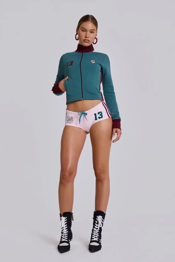 Pantalones cortos de fútbol rosa n.º 13