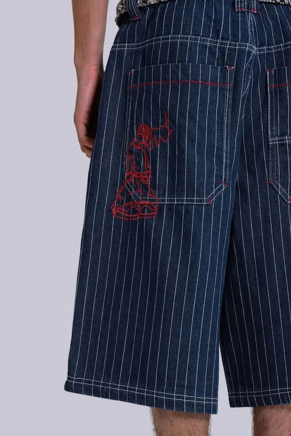 Pantalones cortos de vaqueros a rayas «Ollie»