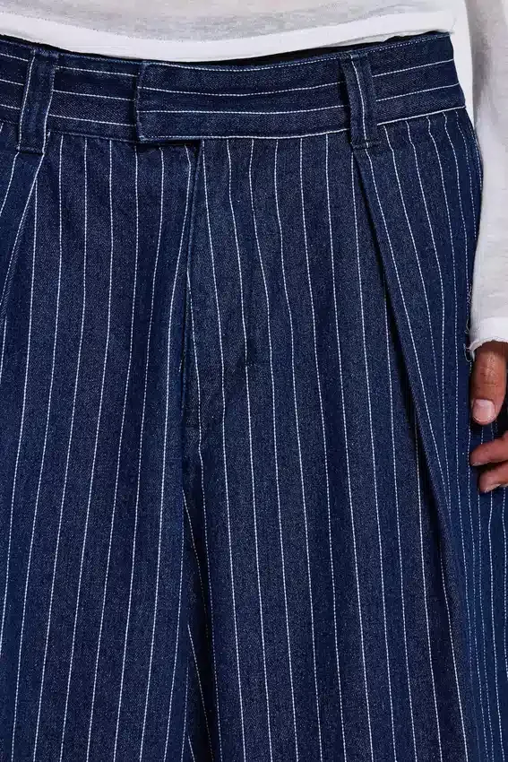 Pantalones cortos Goliath Shorts XL de denim a rayas
