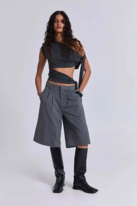 Pantalones cortos grises «Goliath» de corte entallado