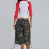 Pantalones cortos holgados con estampado de camuflaje «Guerilla»