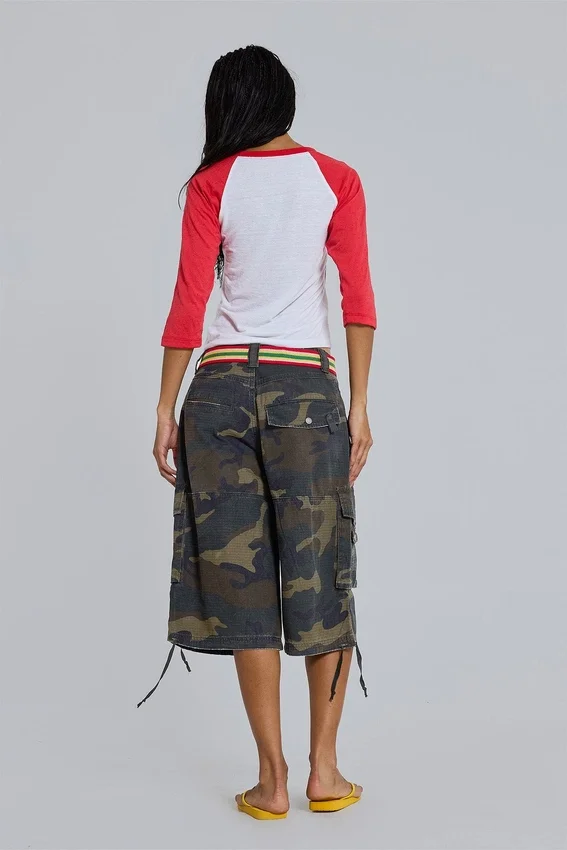 Pantalones cortos holgados con estampado de camuflaje «Guerilla»
