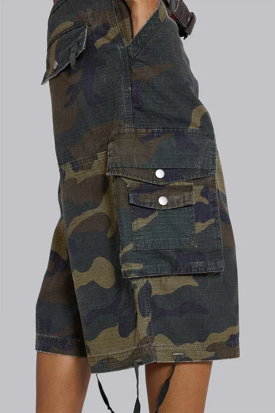 Pantalones cortos holgados con estampado de camuflaje «Guerilla»