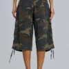 Pantalones cortos holgados con estampado de camuflaje «Guerilla»