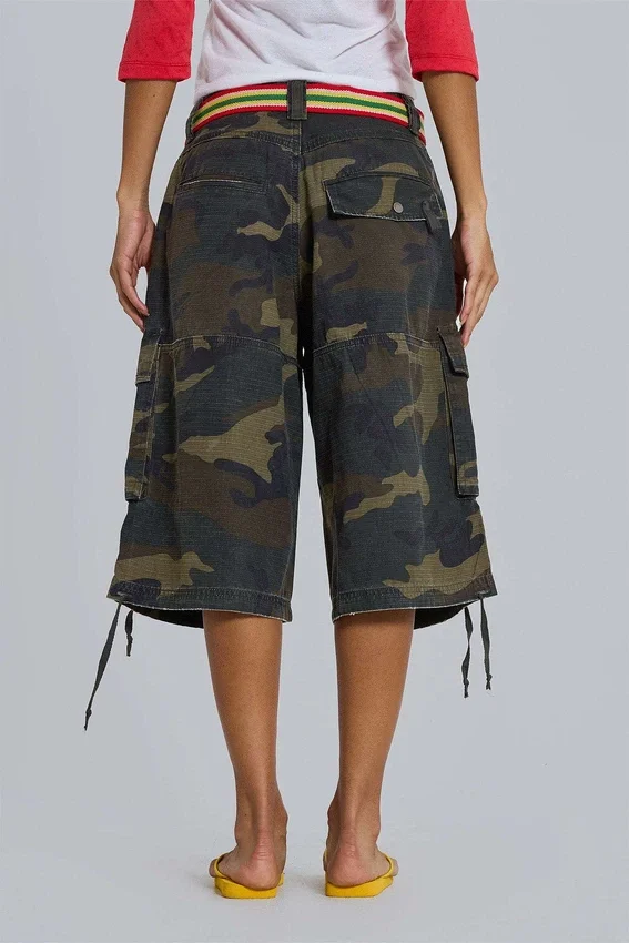 Pantalones cortos holgados con estampado de camuflaje «Guerilla»