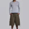 Pantalones cortos holgados de Parachute Cargo color caqui