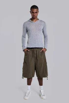 Pantalones cortos holgados de Parachute Cargo color caqui
