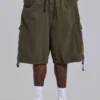 Pantalones cortos holgados de Parachute Cargo color caqui