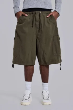 Pantalones cortos holgados de Parachute Cargo color caqui