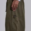 Pantalones cortos holgados de Parachute Cargo color caqui