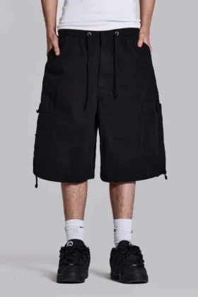 Pantalones cortos holgados de Parachute Cargo negros