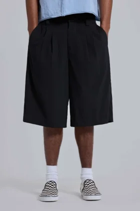 Pantalones cortos holgados entallados «Goliath» negros